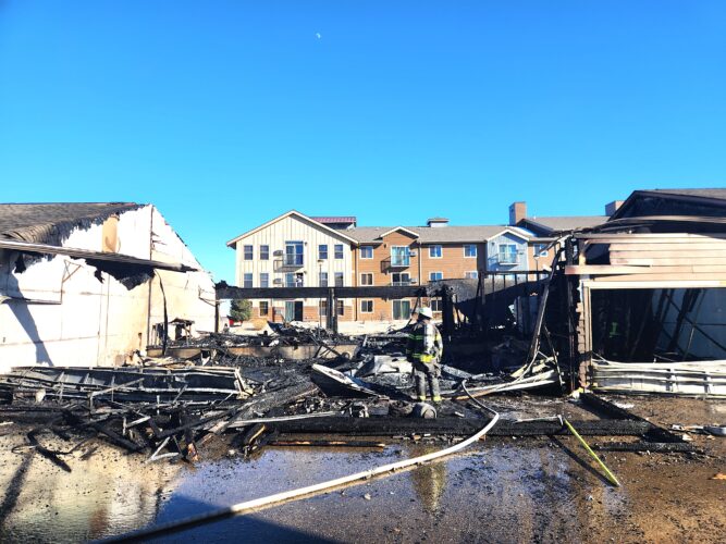 Six garage units burned in Williston fire - Minot Daily News